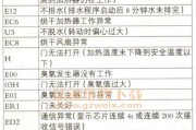 荣事达E4故障代码及其意义（了解荣事达E4故障代码）