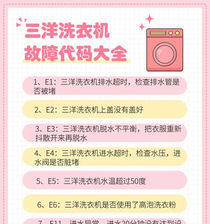 解除三洋洗衣机故障代码EA2的方法与原因解析